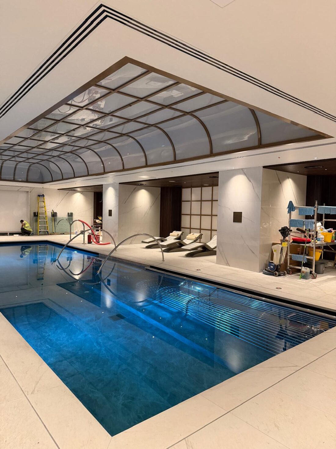 The Landmark London hotel pool, finished